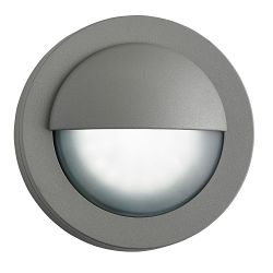 Bangor Circular IP44 LED Round Grey Outdoor Wall Light 1402GY