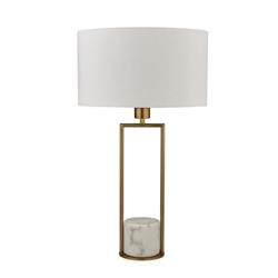 Claire Gold & Cream Finished Table Lamp Complete 2871GO