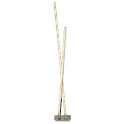 Clover LED Polished Chrome Crystal Column Floor Lamp 2112CC