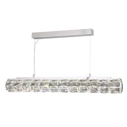 Remy Polished Chrome Crystal Glass LED Pendant 5861CC