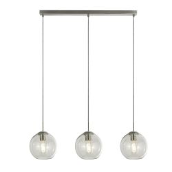 Balls Satin Silver 3 Bar Pendant 1623-3CL