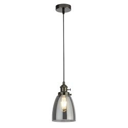 Camden Black Chrome Single Pendant Light 1921-1BC