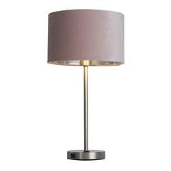 Finn Satin Nickel Table Lamps