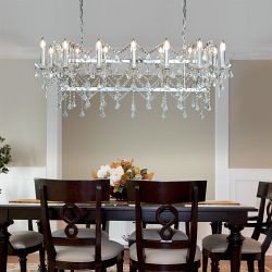 Florence Polished Chrome/Crystal Ceiling Pendant Light 80614-14CC