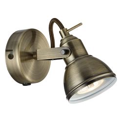 Focus LED Single Industrial Directional Wall Spotlight 