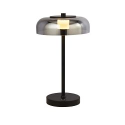 Frisbee LED Black Table Lamp 59801-1SM