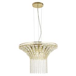 Gemma Satin Brass 8 Light Crystal Pendant 68511-8SB