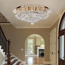 Hanna Crystal Ceiling Light 3408-8GO