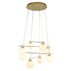 Kris Gold Metal Eight Light Drop Pendant 4898-8GO