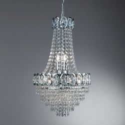 Louis Philippe Crystal Pendant Chandelier 1611-6CC