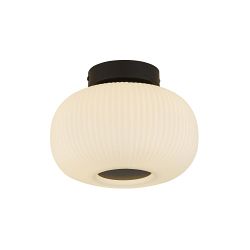 Lumina Black & Opal White Flush Fitting 10271-1BK