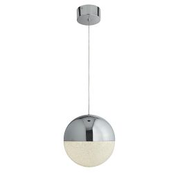 Marbles LED Polished Chrome Globe Pendant Ceiling Light 5841CC