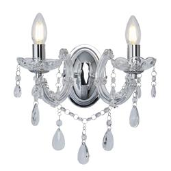 Marie Therese Double Crystal Wall Light 