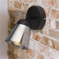 Mega Black And Smoked Single Wall Spotlight 61170-1SM