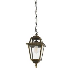 New Orleans IP44 Rated Black And Gold Outdoor Pendant 1526