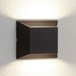 Delaware Outdoor IP44 LED Black Up/Down Wall Light 5111BK