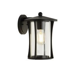 Pagoda IP44 Black Outdoor Wall Light 8477BK