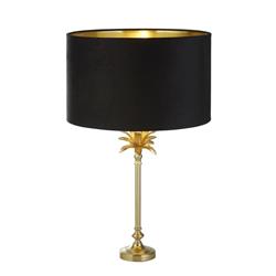 Palm Satin Brass Table Lamps