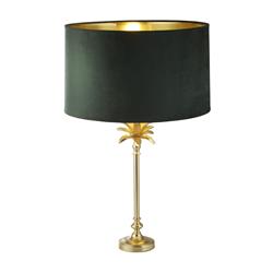 Palm Satin Brass Table Lamps