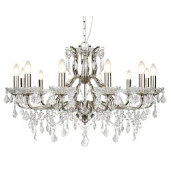 Paris Twelve Arm Crystal Chandelier Multi-Arm Fitting