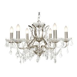 Paris LED Six Arm Multi-Arm Pendant Ceiling Light