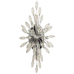 Peacock Chrome 4 Light Crystal Wall Fitting 86012-4CC