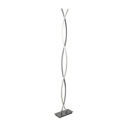 Platt LED Polished Chrome Wave Floor Lamp 5679CC