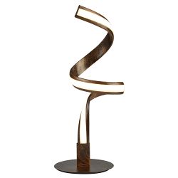 Ribbon LED Twisted Rustic Black Gold Table Lamp 2812RU