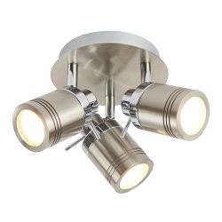 Samson IP44 LED Bathroom Round Spot Ceiling Light