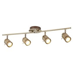 Samson LED IP44 Bathroom Four Light Spot Bar