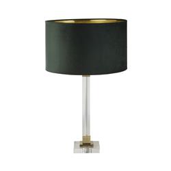 Scarborough Crystal And Brass Metal Table Lamps Complete