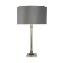 Scarborough Satin Nickel And Crystal Table Lamps