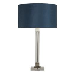 Scarborough Satin Nickel And Crystal Table Lamps