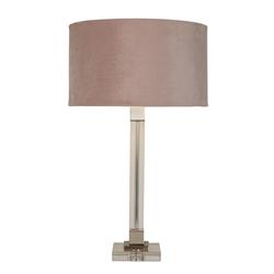 Scarborough Satin Nickel And Crystal Table Lamps