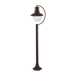 Station IP44 Rustic Brown Post Lamp 7655RU