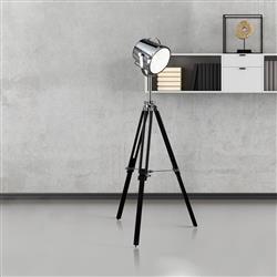 Studio Adjustable Chrome/Black Tripod Retro Styled Stage Lamp 3013