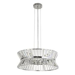 Uptown 7 Light Chrome And Crystal Pendant or Semi-Flush 59410-7CC