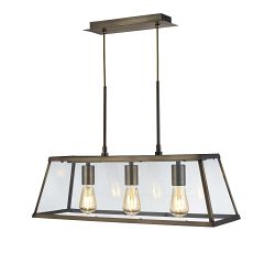 Voyager Three Light Tapered Lantern Pendant