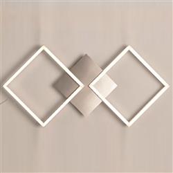 Wall Art Medium Sized LED Satin Silver Wall Fitting 2912SS