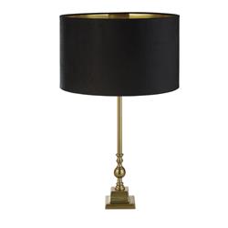 Whitby Antique Brass Table Lamps Complete