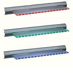 Satin Silver Shelf Light 4203 RGB