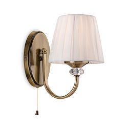 Langham Single Switched Crystal Wall light 4861AB