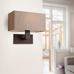 Prince Bronze Rectangular Single Wall light 8370BZOY