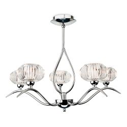 Adara 5 Arm Semi Flush Ceiling Light 4858CH