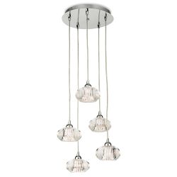 Lisbon 5 Light Ceiling Cluster Pendant 4859CH