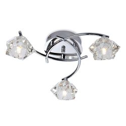 Clara 3 Arm Semi Flush Fitting