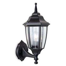 Faro Black Outdoor Wall Lantern 8661BK