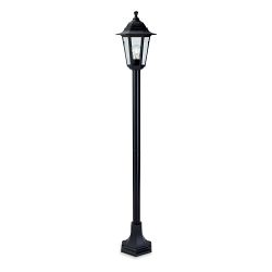 Malmo Resin 6 Panel Outdoor Post Light 8351BK