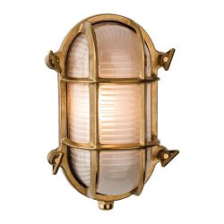 Nautic Oval Solid Brass Wall/Flush Light 3433BR