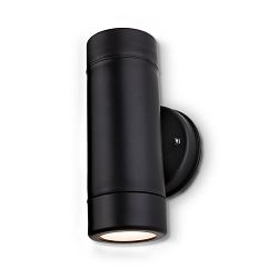 Ravel Double LED Exterior Wall Light 4904BK